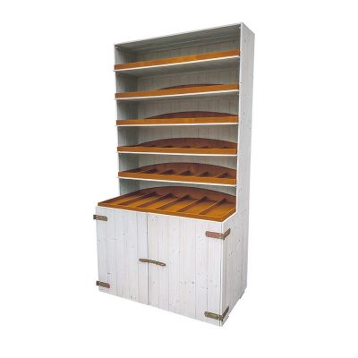 Buffet type wooden stand